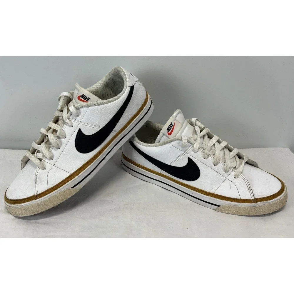 Size 13 - Nike Court Legacy Next Nature Mens White Desert Ochre Sneaker